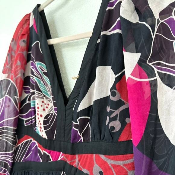 NWT Anthropologie Let Me Be Floral Midi Dress - Size S - Picture 2 of 8